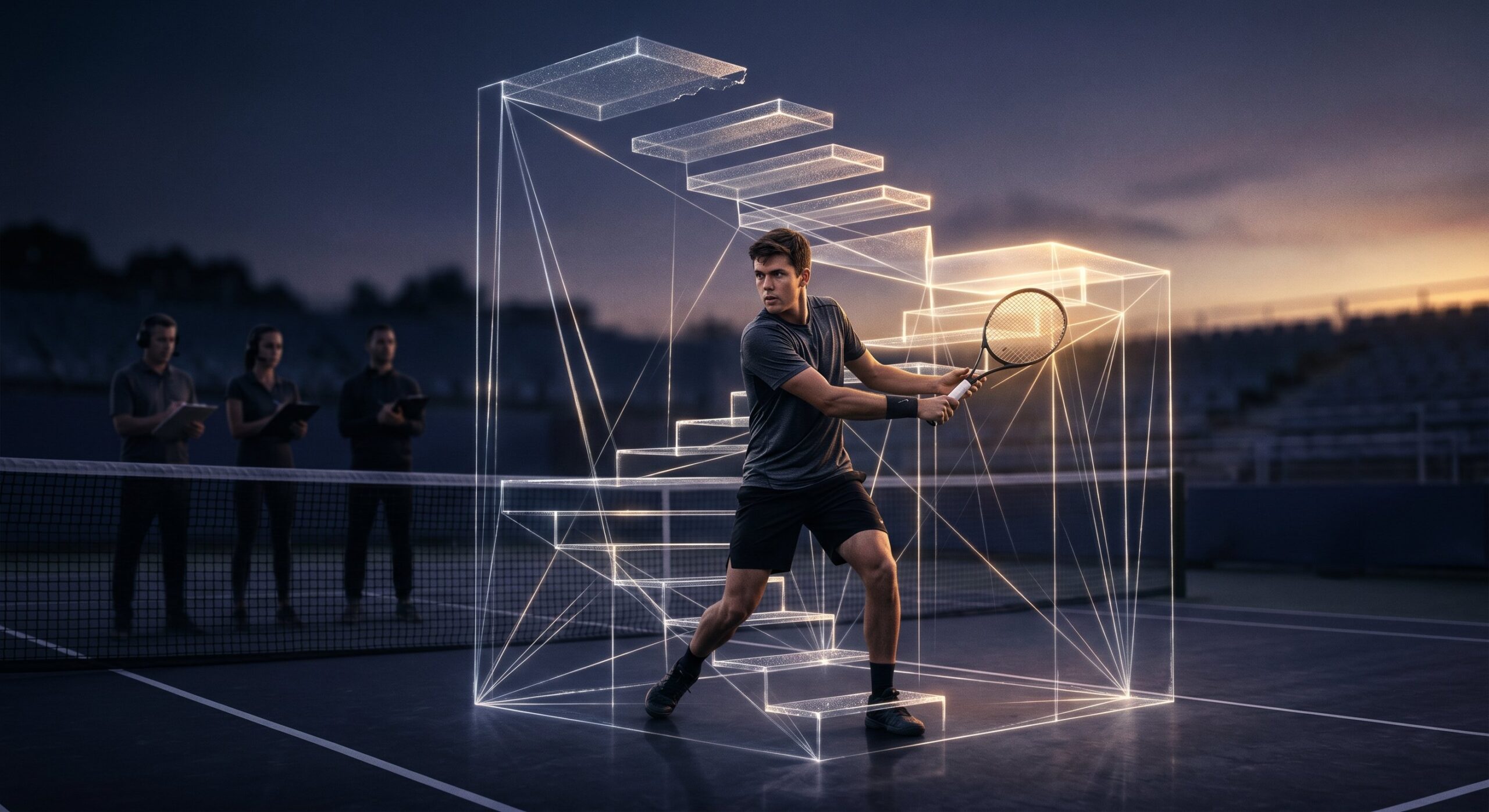 Serious tennis players plateau even with good coaching when progress is blocked by poor correction, unclear patterns, and lack of match awareness.
